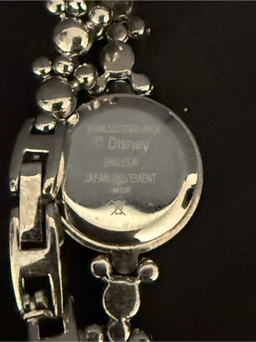 Mickey Mouse Silver-Tone Women's Bracelet Watch
